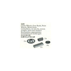 LEGO Crown Wheels, Gear Racks, Point Wheels, Worm Gears Set 5258