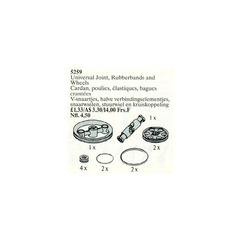 LEGO Universal Joint, Rubber Bands and Wheels Set 5259