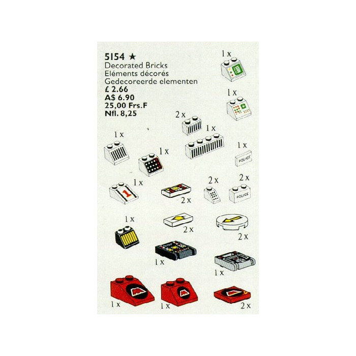 LEGO Decorated Elements Set 5154