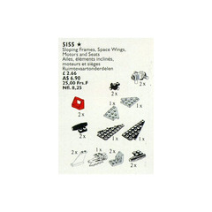 LEGO Sloping Frames, Space Wings, Motors and Seats Set 5155