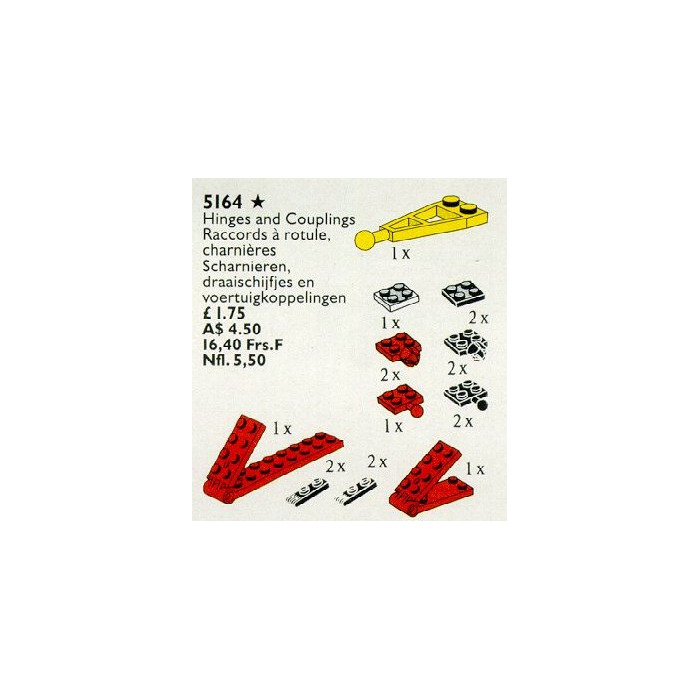 LEGO Hinges, Turntables and Couplings Set 5164