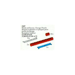 LEGO Bricks with Groove, Garage Panels Set 5187