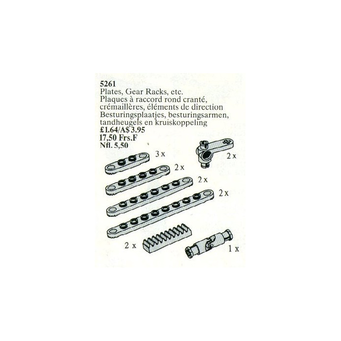 LEGO Plates and Gear Racks Set 5261