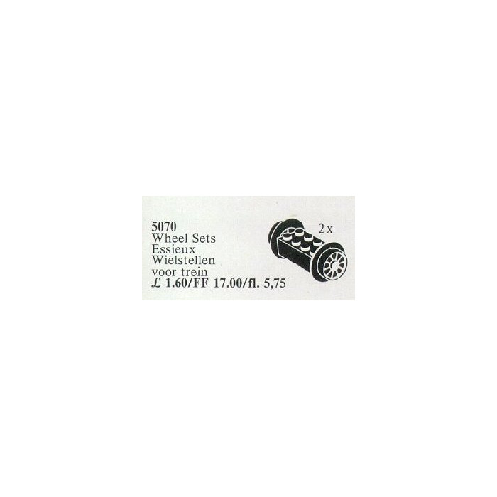LEGO Wheel Sets Small, Black Set 5070