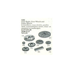 LEGO Gear Racks, Gear Wheels and Pulley Wheels Set 5266