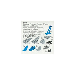 LEGO Space Wings, Sloping Frames, Space Motors and Seats Set 5173