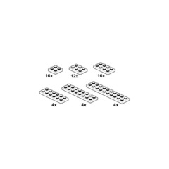 LEGO White Plates Set 10056