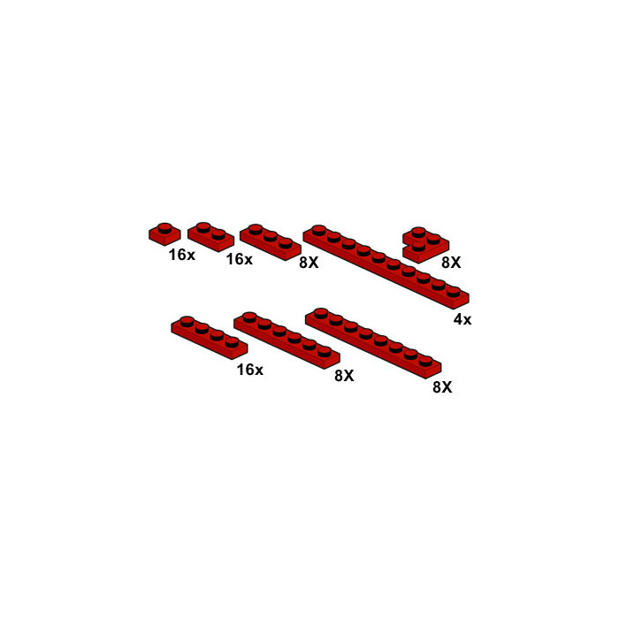 LEGO Red Plates Set 10062