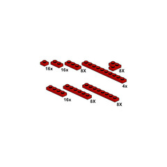 LEGO Red Plates Set 10062