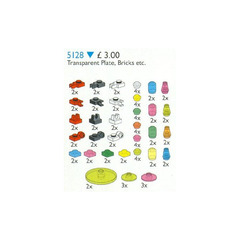 LEGO Transparent Plates, Bricks, Toolholders Set 5128