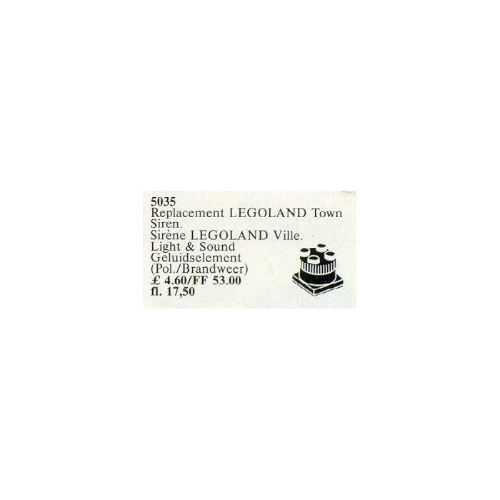 LEGO Town Siren Set 5035