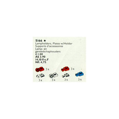LEGO Lamp Holders, Tool Holder Plates Set 5166