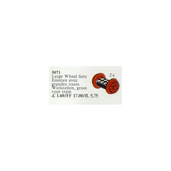 LEGO Wheel Sets Large, Red Set 5071