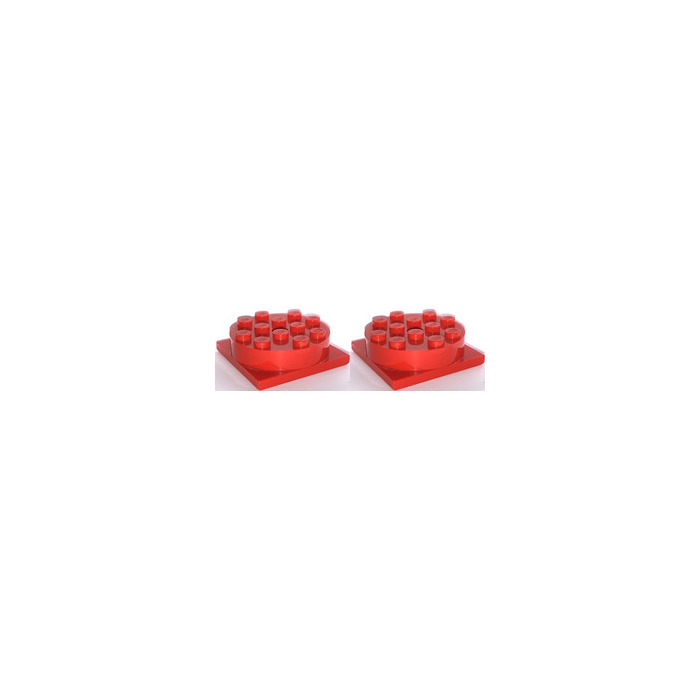 LEGO Red Turntables, 4 x 4 Set 1207