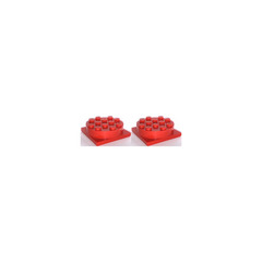 LEGO Red Turntables, 4 x 4 Set 1207