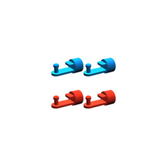 LEGO Magnetic Train Couplers Set 9-3