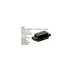 LEGO Basic Motor 4.5V, Motor and Gear Housing. For use with set 810 5007