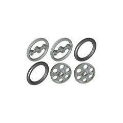 LEGO Pulleys, Tires, and Steering Wheels Set 1322