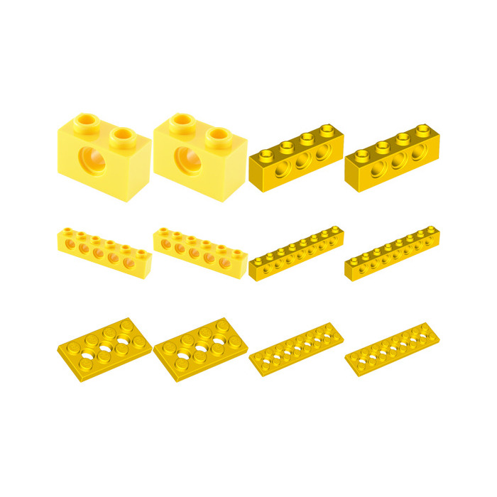 LEGO Yellow Girder Beams and Plates Set 1217-1