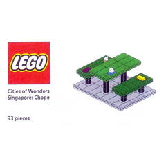 LEGO Cities of Wonders - Singapore: Chope Seat Set COWS-3