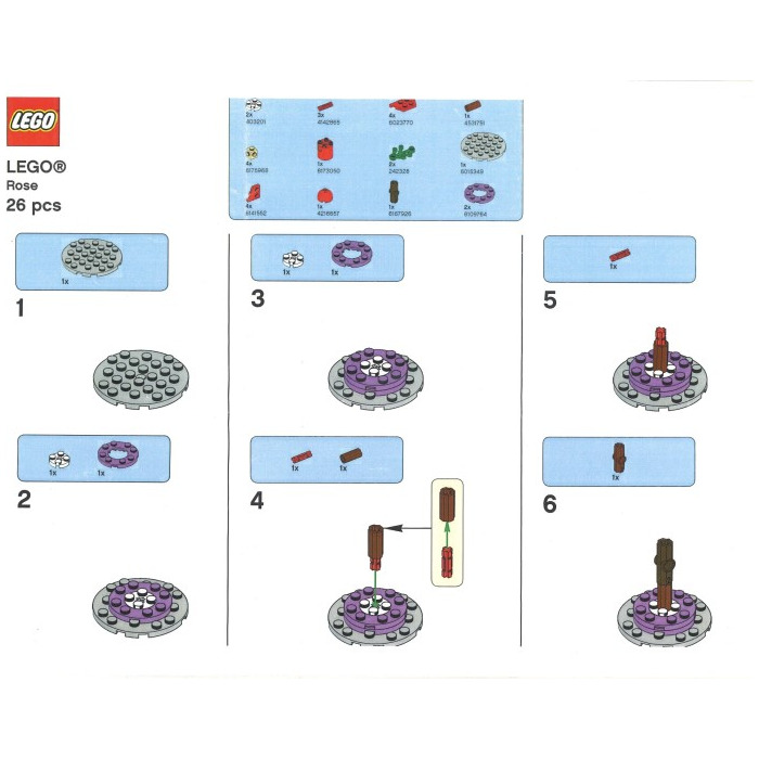 LEGO Rose Set ROSE2