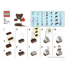 LEGO Valentine's Bear Set TEDDY