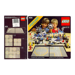 LEGO Two Lunar Landing Plates Set 454-1