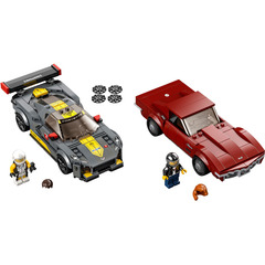 LEGO Chevrolet Corvette C8.R Race Car and 1968 Chevrolet Corvette Set 76903