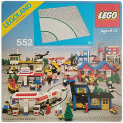 LEGO Road Plates, Curved Set 552