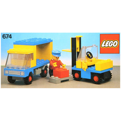 LEGO Forklift and Truck Set 674