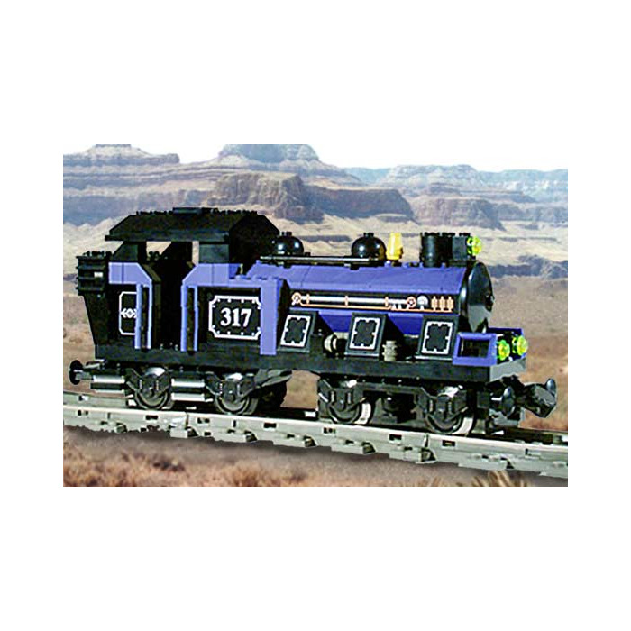 LEGO Large Train Engine with Blue Bricks Set