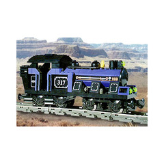 LEGO Large Train Engine with Blue Bricks Set