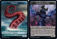 Champion of Wits (014) // Tentacle (013) Double-Sided Token