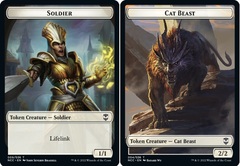 Cat Beast (004) // Soldier (009) Double-Sided Token