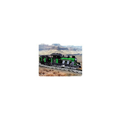 LEGO Large Train Engine and Tender with Green Bricks Set