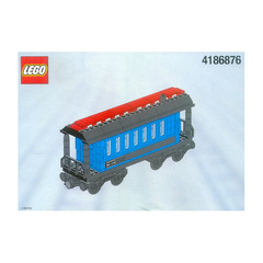 LEGO Blue Passenger Wagon (White Box) Set 4186876