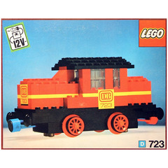 LEGO Diesel Locomotive Set with DB Sticker 723-2