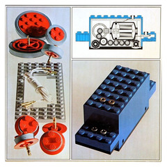 LEGO 4.5V Motor with Wheels (Large Version) Set 100-2