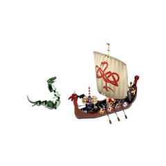 LEGO Viking Ship challenges the Midgard Serpent Set 7018
