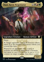 Vazi, Keen Negotiator - Foil - Extended Art