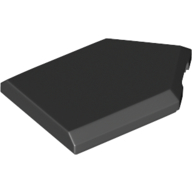 Flat Tile 2X3 W/ Angle - Black