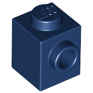 Brick 1X1 W. 1 Knob - Earth Blue