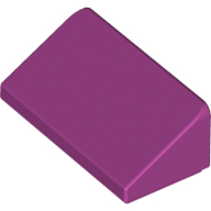 Roof Tile 1 X 2 X 2/3, Abs - Bright Reddish Violet