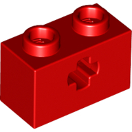 Brick 1X2 With Cross Hole - Bright Red