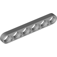 Technic 6M Half Beam - Medium Stone Grey