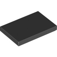 Flat Tile 2X3 - Black