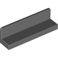 Wall Element 1X4X1 Abs - Dark Stone Grey