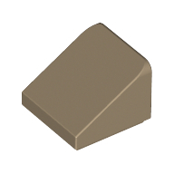 Roof Tile 1X1X2/3, Abs - Sand Yellow