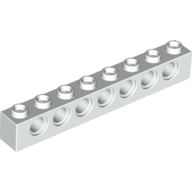 Technic Brick 1X8 - White