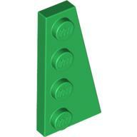 Right Plate 2X4 W/Angle - Dark Green